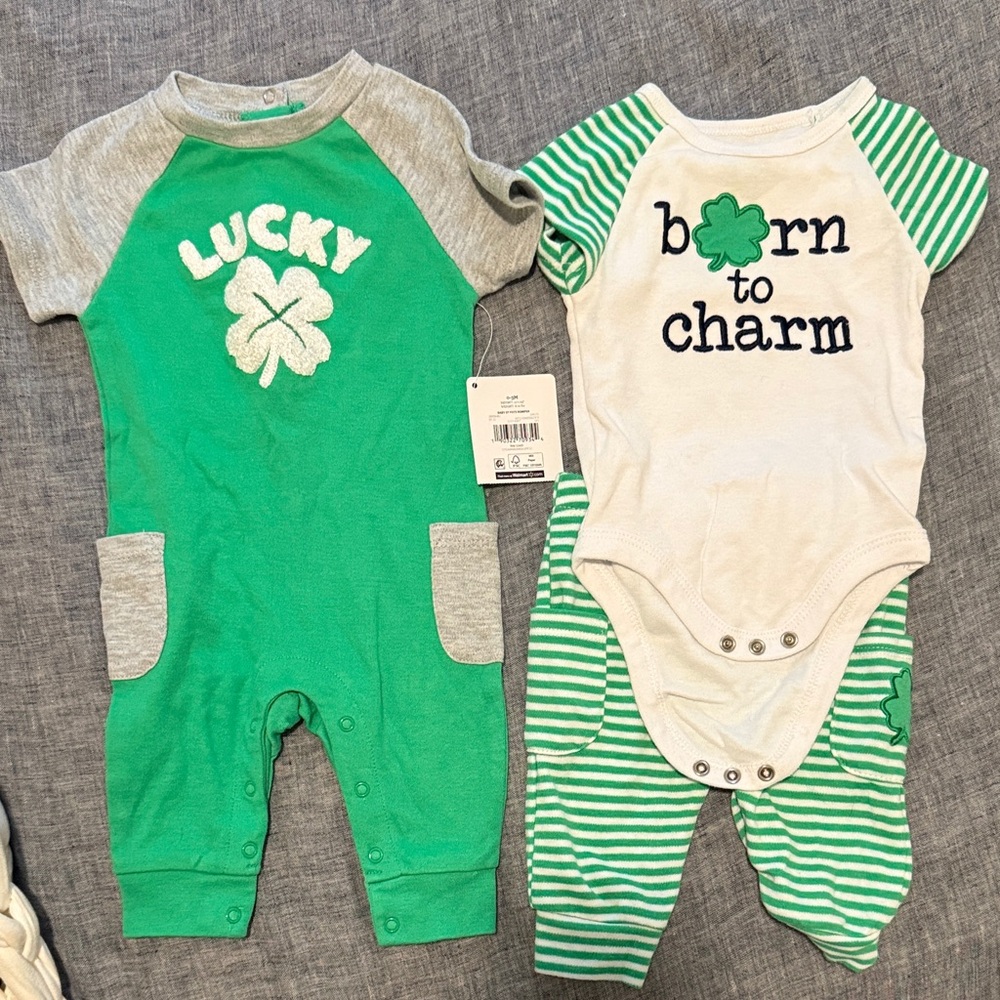 St. Paddy’s Day Baby Sets 0-3